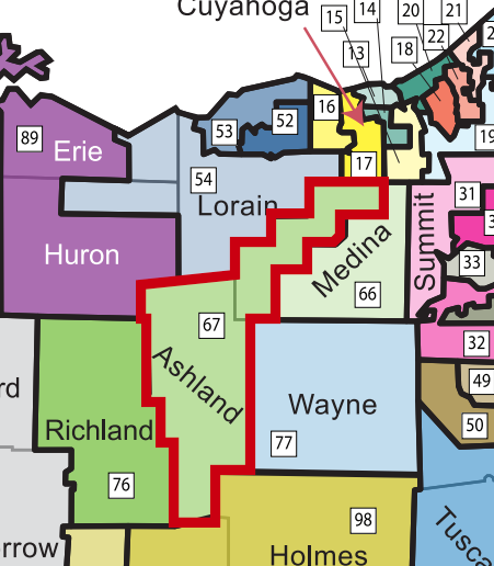 Ohio House District Map
